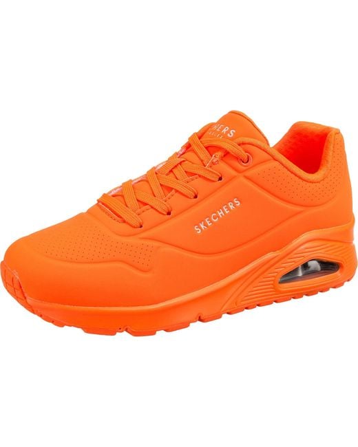 Skechers Orange Uno-stand On Air Sneaker