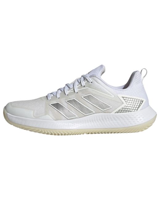 Adidas White Defiant Speed Clay Sneaker