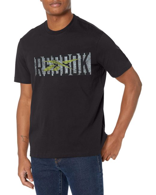 Reebok Black Graphic Tee T-shirt for men