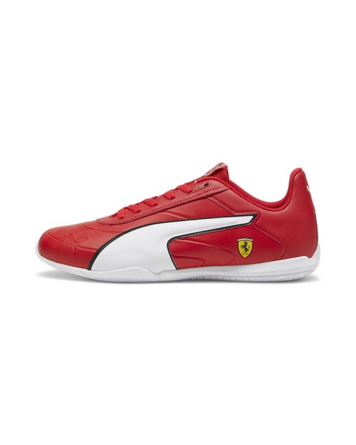 Chaussures de Sports Automobiles Tune Cat Scuderia Ferrari 45 Rosso Corsa White Red PUMA