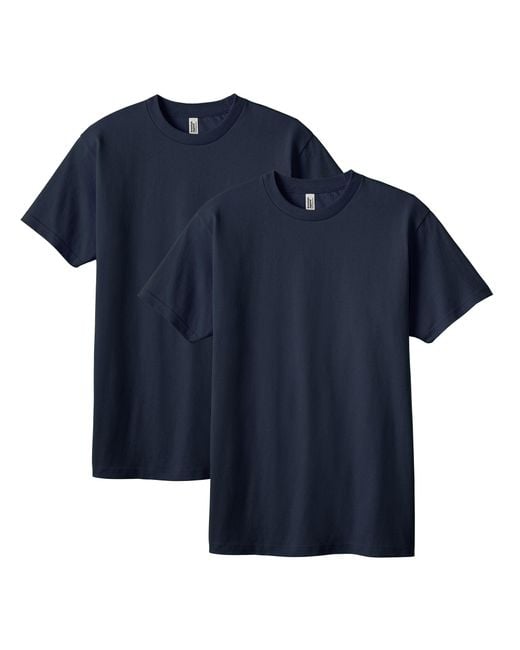 American Apparel Blue Heavyweight Cotton T-shirt