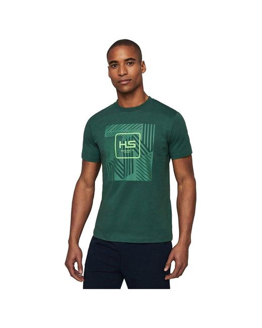 Hackett Green Hs Graphic Tee T-shirt for men