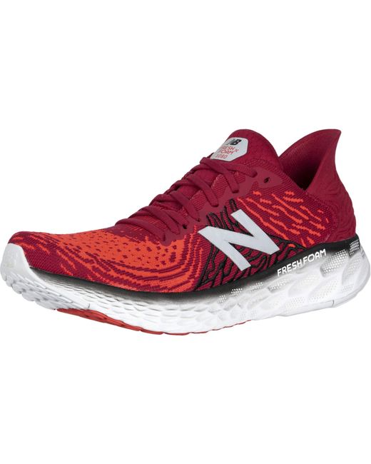 Uomo Fresh Foam 1080v10New Balance in Gomma da Uomo colore Rosso ... Uomo Fresh Foam 1080v10New Balance in Gomma da Uomo colore Rosso ...