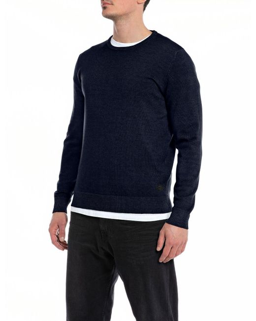 Replay Blue Uk2508 Sweater for men