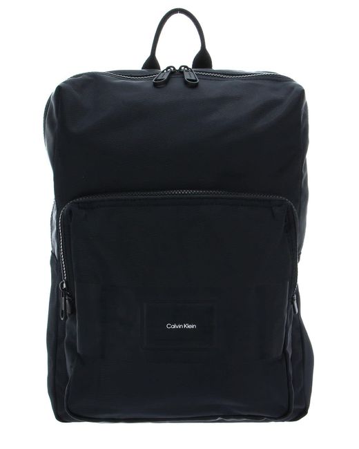 Calvin Klein Black Must T Squared Campus Bp Backpack for men