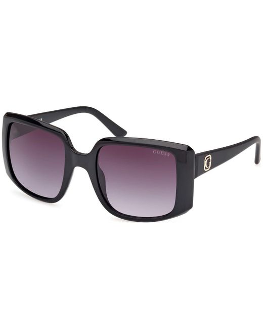 GU0009701B53 s UV Protected Injected Sunglasses Lunettes de Soleil Guess en coloris Black