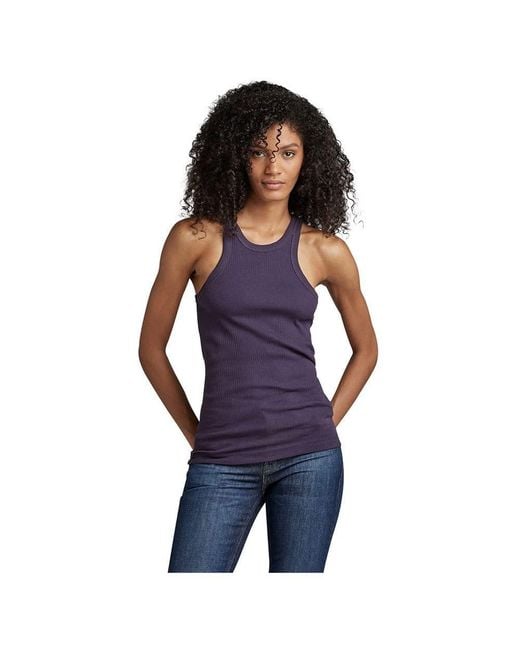 G-Star Blue Italian Utility Ultra Slim Tanktop