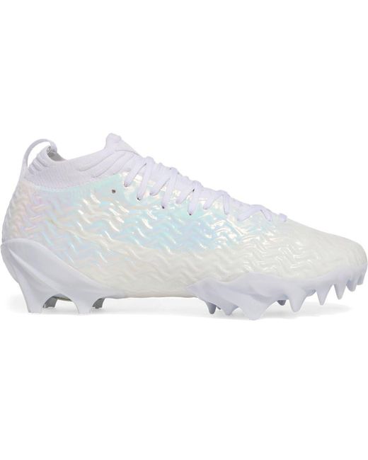 Under Armour White Spotlight Pro Football Cleats Sneaker for men