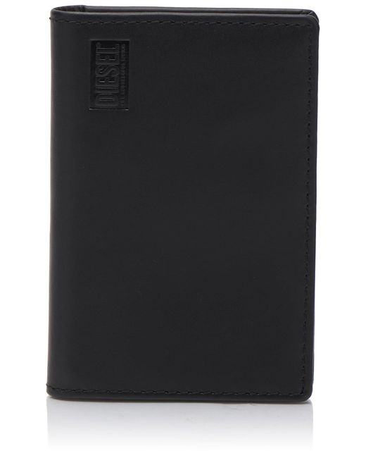 DIESEL Hissu Bi-fold Card Holder Reisezubehör-Brieftasche in Black für Herren