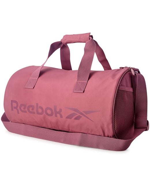 Reebok Pink Carry On Gym Bag For Workout And Travel Duffel Bags - Small Size Overnight Bags For And