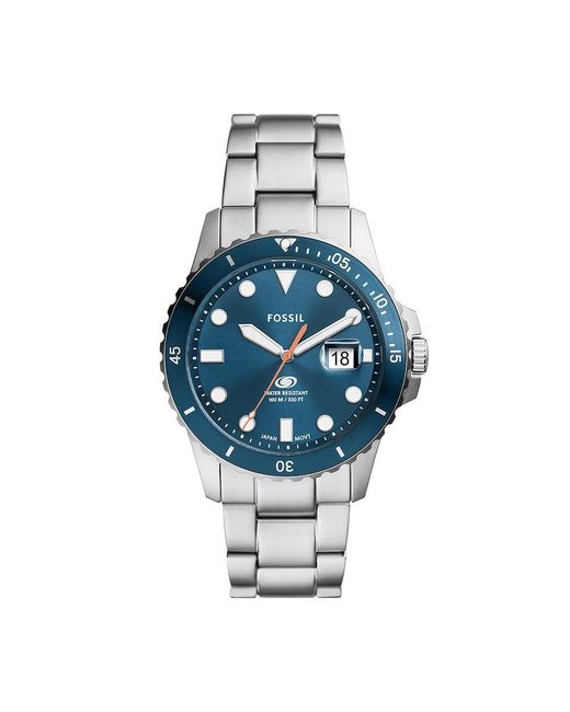 Fossil Blue Dive-inspired Sports Watch With Stainless Steel for Men | Lyst  UK