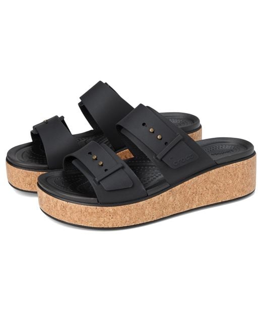 Brooklyn Cork Buckle CROCSTM de color Black