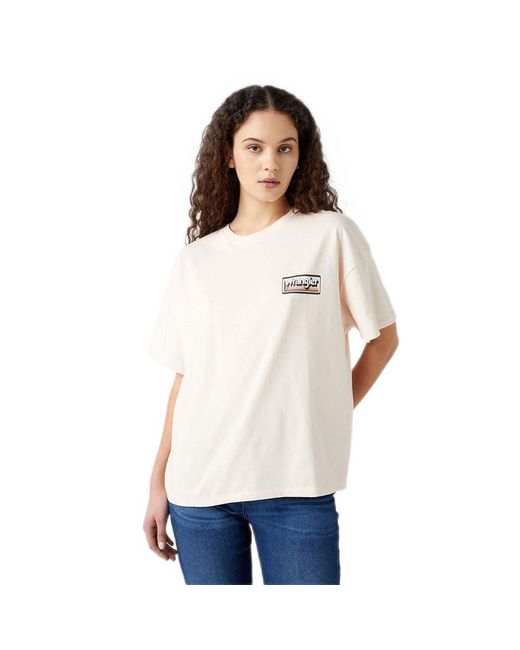 Girlfriend Tee T-Shirt di Wrangler in White