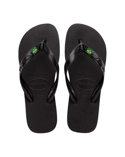 Havaianas Top Brasil Flip-flop in Black Lyst UK