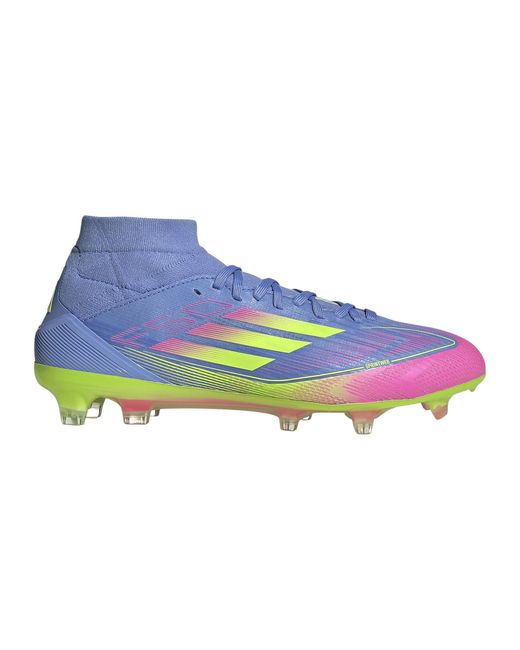 Adidas Blue Performance F50 Pro Mid FG Celestial Victory blaugelbrosa