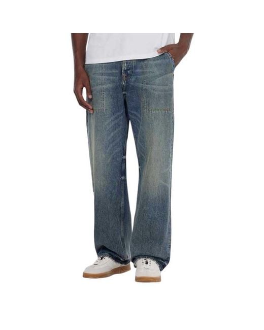 Scotch & Soda Blue The Pitch Loose Fit Workwear Jeans Day To Night for men