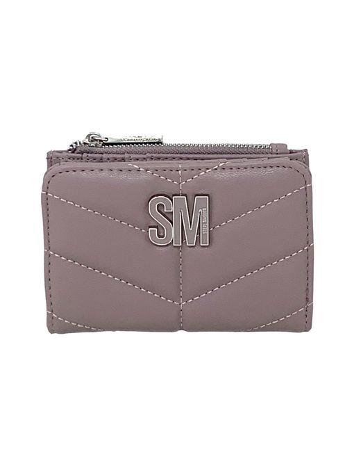 Steve Madden Purple 's Bolly Quilted Bifold Wallet