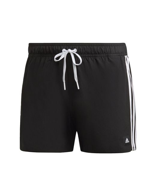 Adidas Originals 3 Stripes Zwemshorts in het Black voor heren