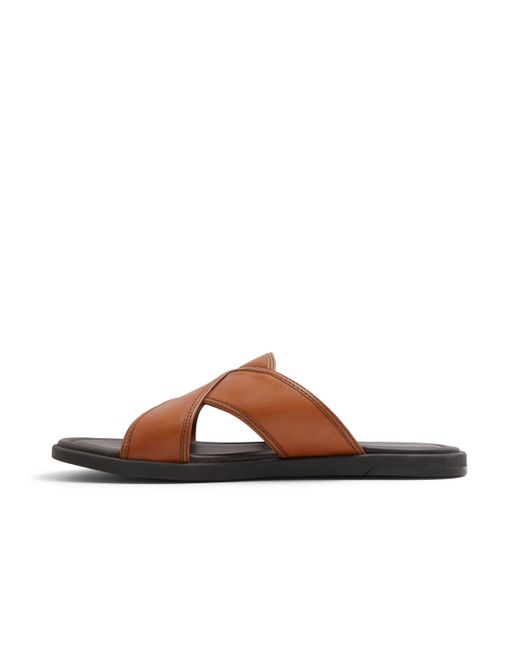 ALDO Brown Olino Slide Sandal for men