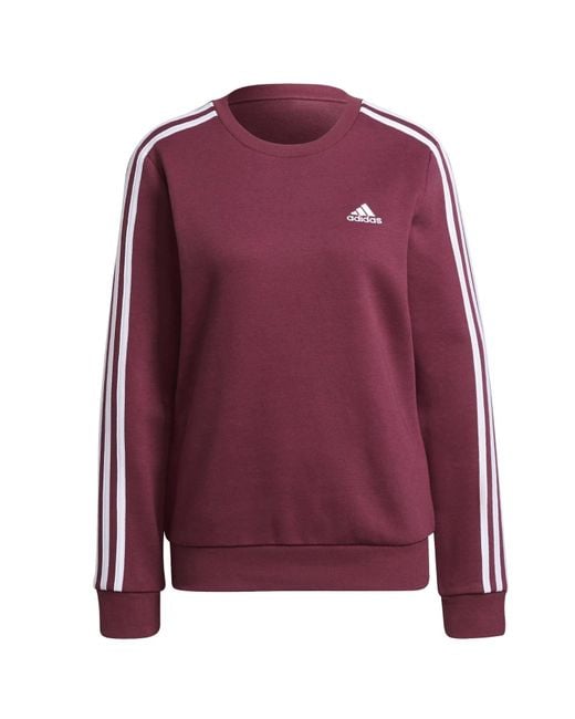 W 3S FL Swt Sweat-shirt femme adidas en coloris Violet | Lyst