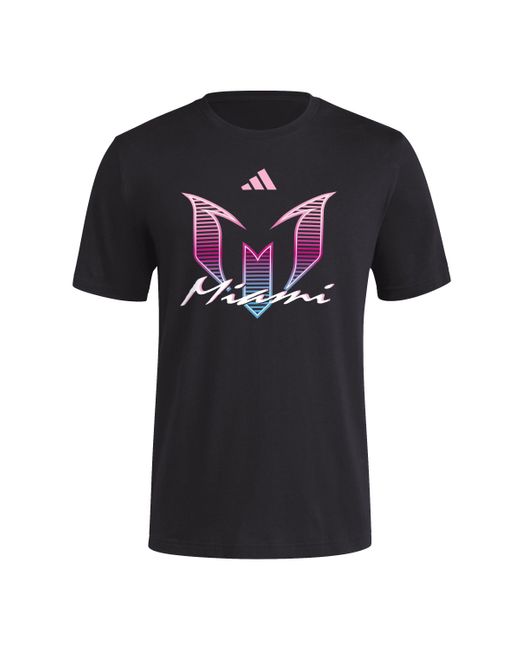 Messi Neon Lights T-shirt à manches courtes pour homme Adidas pour homme en coloris Black