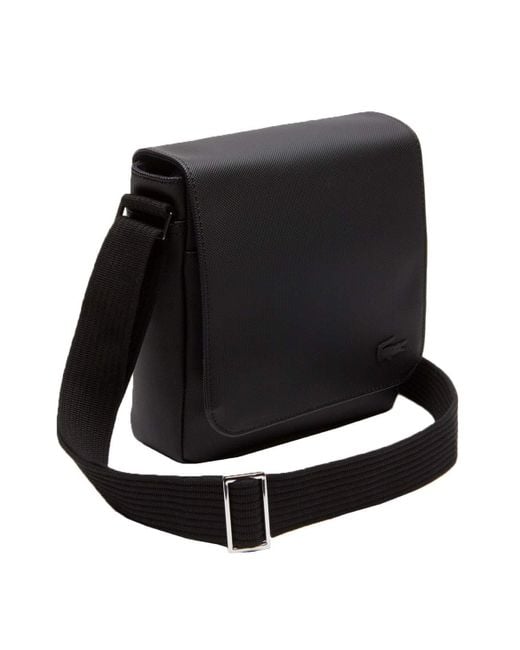 Lacoste Black Sac Homme Access Premium Shoulder Bag for men