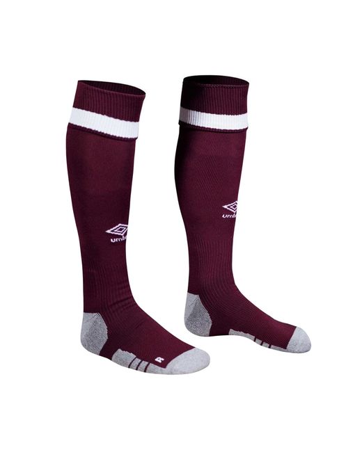 Umbro Purple S 23/24 Heart Of Midlothian Fc Home Socks for men