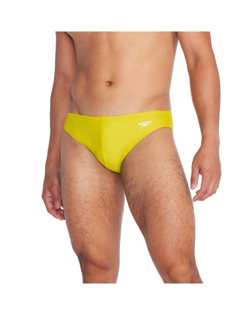 Speedo Yellow Swimsuit Brief Powerflex Eco Solar Swim for men
