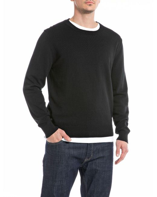 Replay Black Uk2512 Sweater