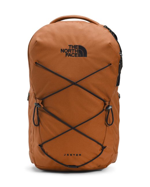 The North Face Brown Jester Backpack (Leather/Tnf) Backpack Bags