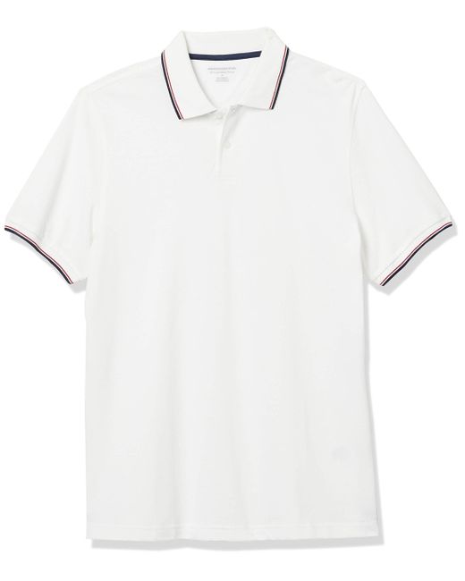Polo Slim en Coton piqué Shirts Amazon Essentials pour homme en coloris White