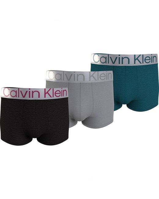 Calvin Klein Gray Trunk 3pk 000nb3130a for men