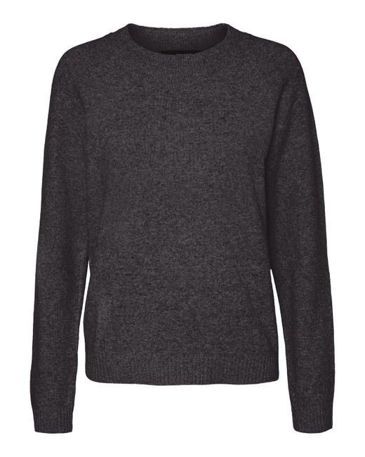 Vmdoffy LS O-Neck Blouse Ga Noos Maglione Lavorato a Maglia di Vero Moda in Gray