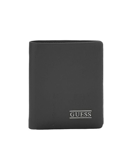 BOSTON BIFOLD S NO COIN Guess en coloris Black