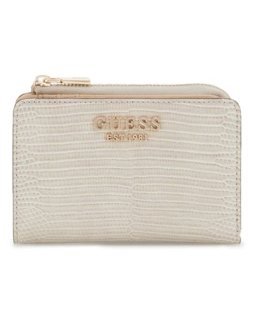 Orlina Zip Around Card Case Taupe di Guess in Natural