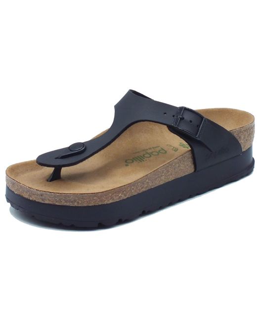 Birkenstock Papillio Gizeh Pap Flex Platform Birko-flor Black Sandals 4.5 Uk