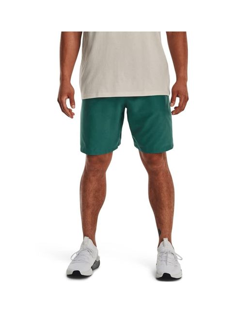 Under Armour Green Woven Graphic Shorts, for men
