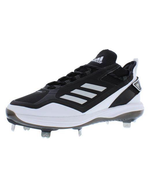 Adidas Icon 7 Boost Baseball Cleats Black/White/Silver Metallic 12.5 D in Multicolor für Herren