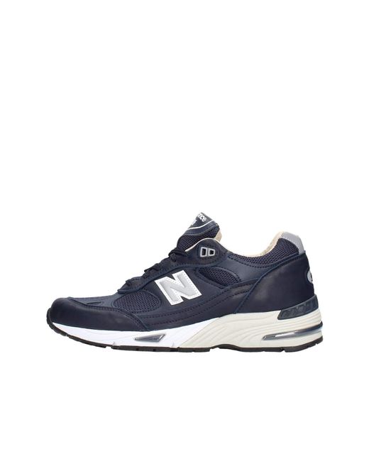 M 991 Nv Leather Navy Made In England di New Balance in Blu per ... M 991 Nv Leather Navy Made In England di New Balance in Blu per ...