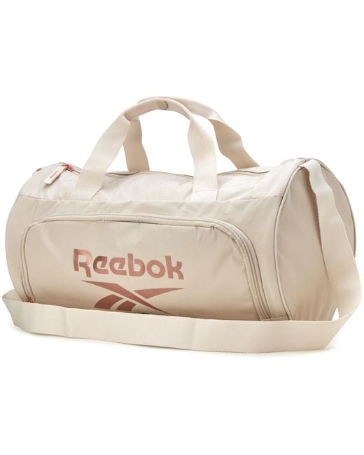 Reebok Metallic Small Gym And Travel Duffle Bag - Lightweight Sports Carry On Weekender Bag For And
