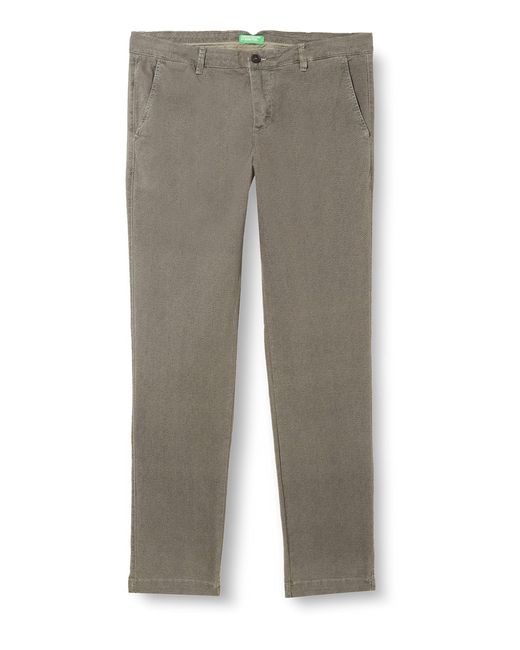 Benetton Gray Trousers 40qk55k08 for men