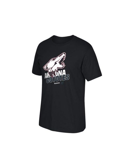 Reebok Arizona Coyotes Black Split Logo Decision T-shirt for men