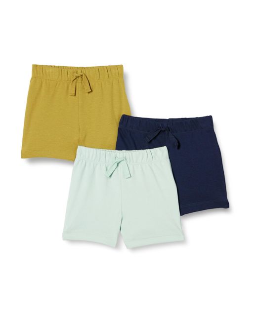 Pantalones cortos de algodón sin cordones Niño Amazon Essentials de color Blue