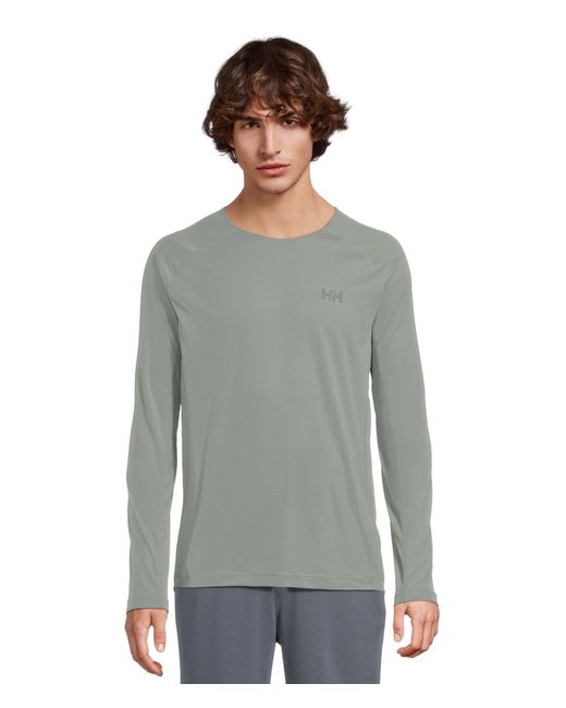 Helly-Hansen Maglietta a maniche lunghe Trail Uomo di Helly Hansen in Gray da Uomo