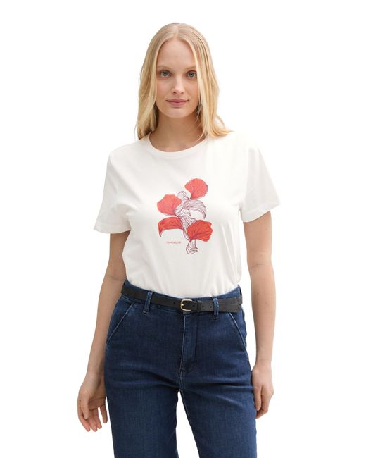 Tom Tailor White 1045534 T-Shirt
