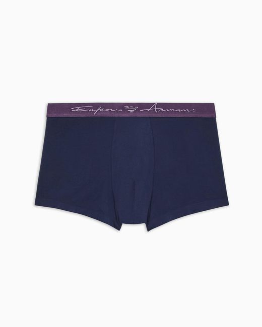 Trunk Maillot Emporio Armani pour homme en coloris Blue