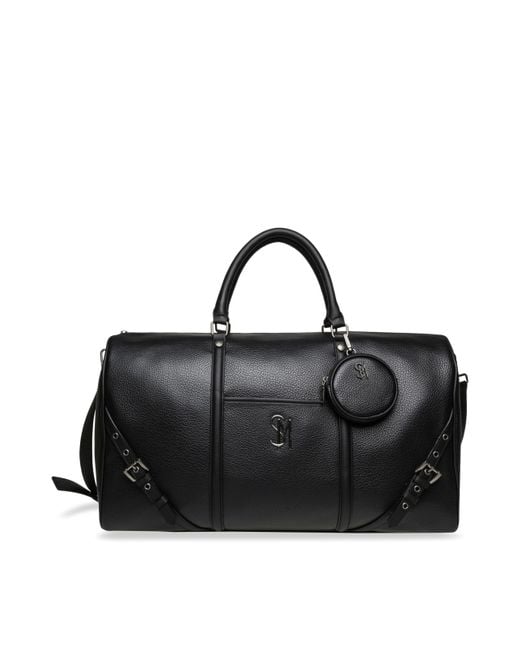 Steve Madden Black SPEEDYP Quilted Weekender