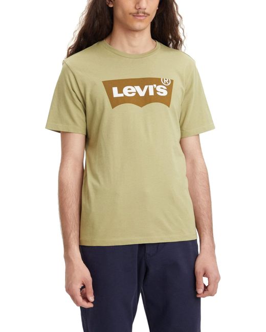 Levi's Green Graphic Crewneck Tee T-shirt Cedar for men