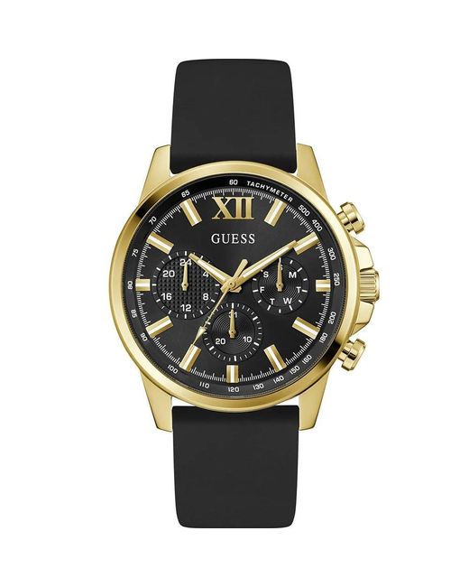 Orologio Multi-quadrante al Quarzo da Uomo con Cinturino in Silicone GW0913G2 di Guess in Metallic da Uomo