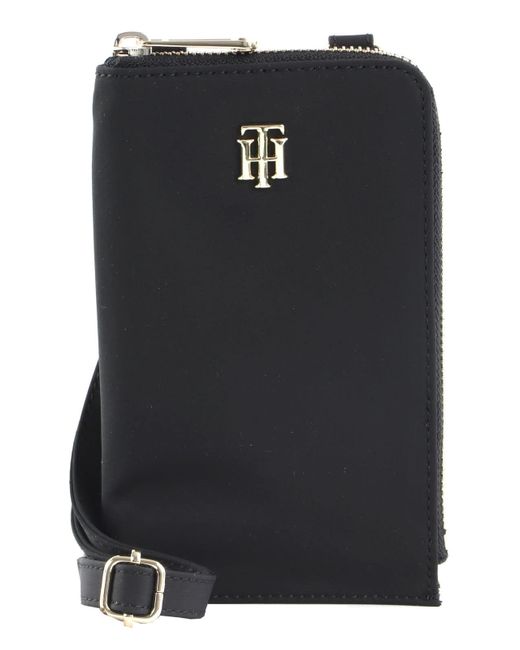 Tommy Hilfiger Black My Tommy Phone Wallet Aw0aw12407 Tech Accessory